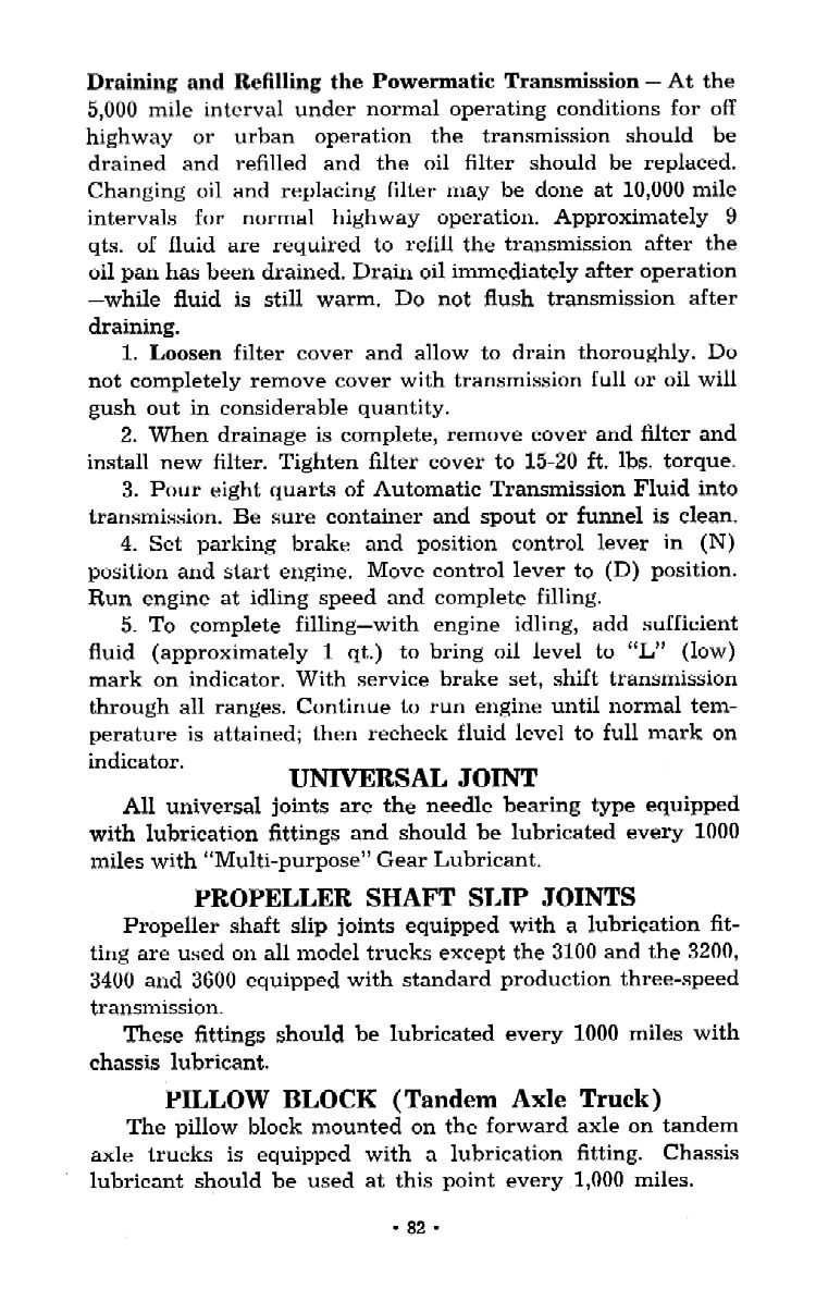 1957 Chevrolet Trucks Operators Manual Page 93